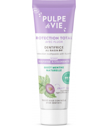 Pulpe de Vie Dentifrice Protection Gout Menthe Bio 75 ml