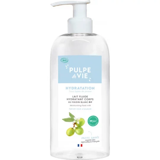 Pulpe de Vie Lait Corps Hydratant Fleur d'Oranger Bio 400 ml