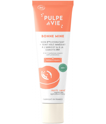 Pulpe de Vie Bonne Mine Soin 2 en 1 Hydratant à l'Abricot 40 ml