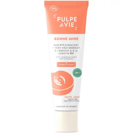 Pulpe de Vie Bonne Mine Soin 2 en 1 Hydratant à l'Abricot 40 ml