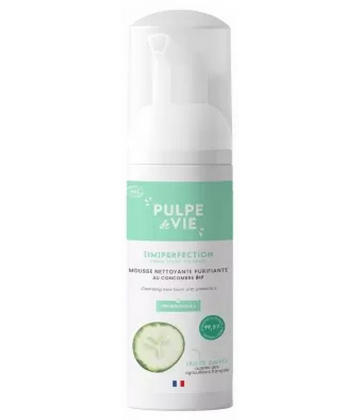 Pulpe de Vie Mousse Nettoyante Purifiante au Concombre Bio 125 ml