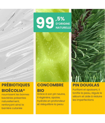 Pulpe de Vie Mousse Nettoyante Purifiante au Concombre Bio 125 ml - image 3