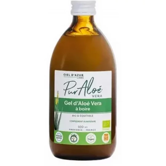 Pur Aloé Gel d'Aloé Vera à Boire Bio 500 ml