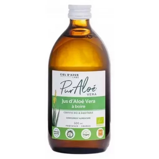 Pur Aloé Jus d'Aloe Vera à Boire Bio 500 ml
