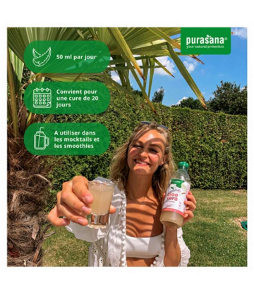 Purasana Aloé Vera Gel à Boire avec Pulpe Bio 1 L