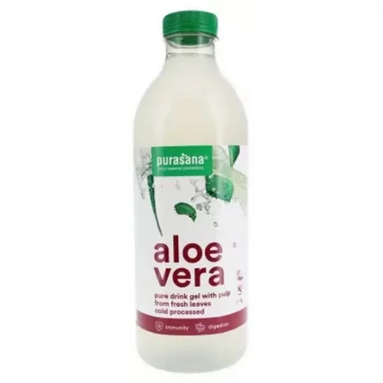 Purasana Aloé Vera Gel à Boire avec Pulpe Bio 1 L