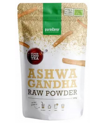 Purasana Super Food Tea Poudre d'Ashwagandha Bio 100 g