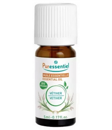 Puressentiel Huiles Essentielles Vétiver (Chrysopogon zizanioides) Bio 5 ml