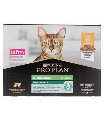 Purina Proplan Chat Adulte Stérilisé Poulet Sachets 85 g x 10