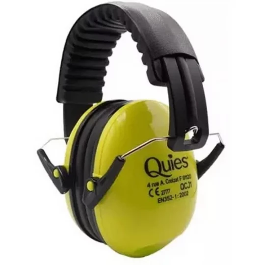 Quies Protection Auditive Casque Anti-Bruit pour Enfants - Couleur : Vert