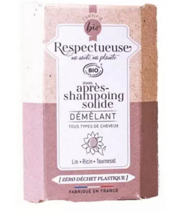 Respectueuse Mon Après-Shampoing Solide Démêlant 40 g
