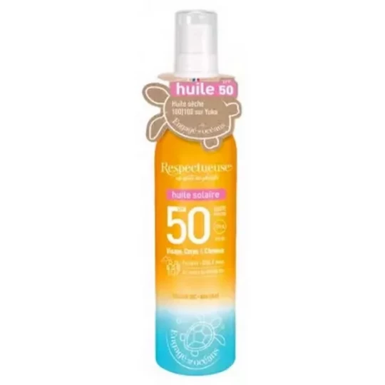 Respectueuse Huile Solaire SPF50 100 ml