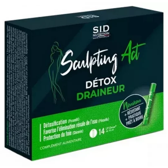 S.I.D Nutrition Sculpting Act Détox Draineur LP-Doses x 14