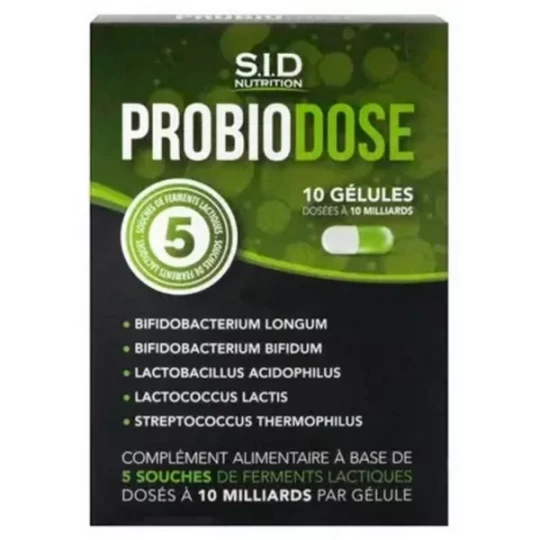 S.I.D Nutrition ProBiodose Gélules x 10
