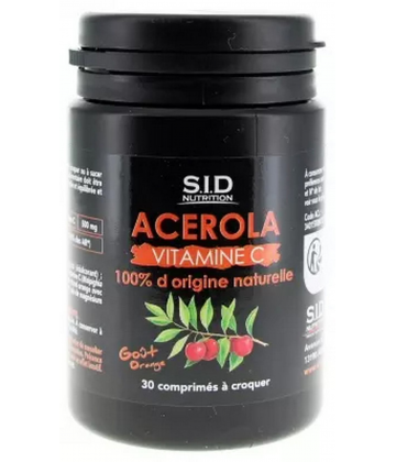 S.I.D Nutrition Acerola Vitamine C Comprimés x 30