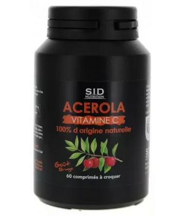 S.I.D Nutrition Acerola Vitamine C Comprimés x 60