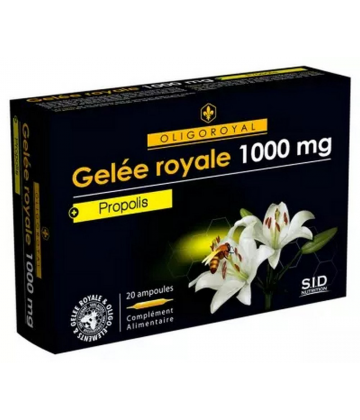 S.I.D Nutrition Oligoroyal Gelée Royale 1000 mg + Propolis Ampoules x 20