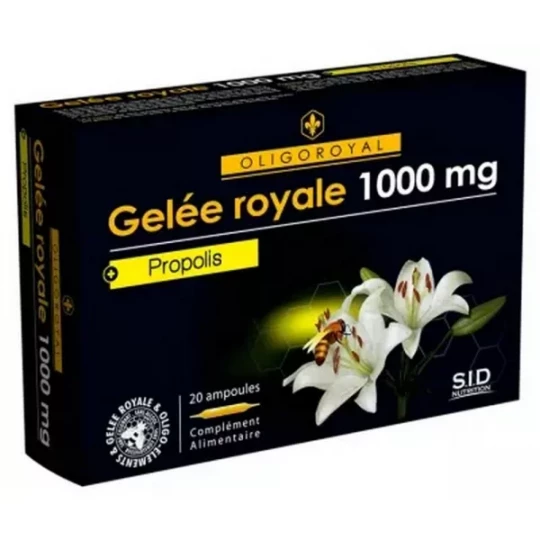 S.I.D Nutrition Oligoroyal Gelée Royale 1000 mg + Propolis Ampoules x 20