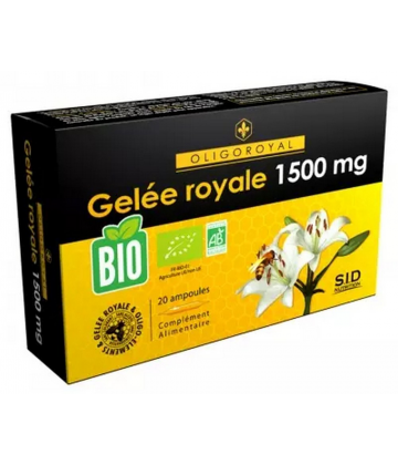 S.I.D Nutrition Oligoroyal Gelée Royale 1500 mg Bio Ampoules x 20