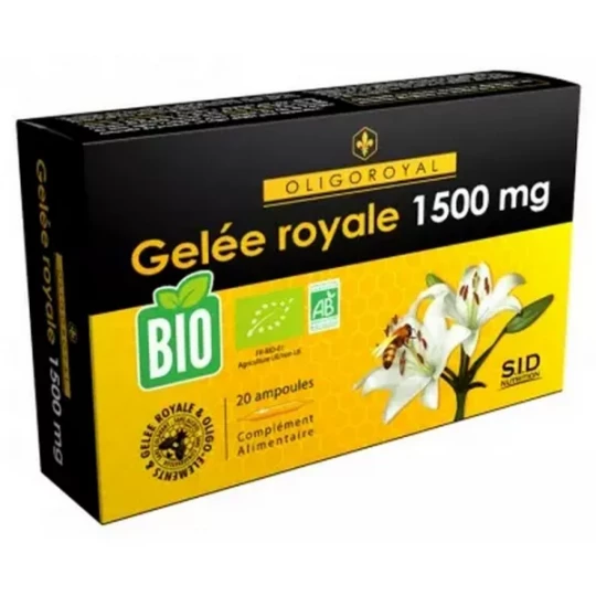 S.I.D Nutrition Oligoroyal Gelée Royale 1500 mg Bio Ampoules x 20