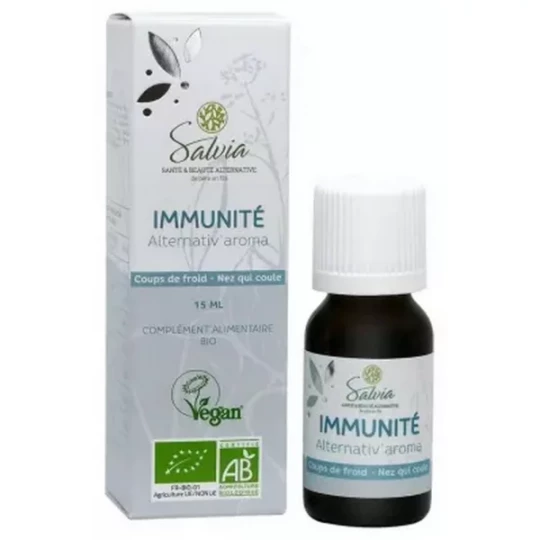 Salvia Nutrition Alternativ-Aroma immunité Bio 15 ml