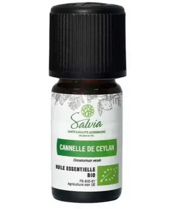 Salvia Nutrition Huile Essentielle Cannelle de Ceylan Bio 5 ml