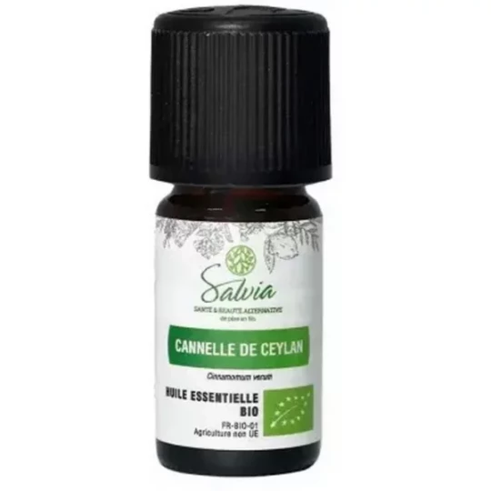 Salvia Nutrition Huile Essentielle Cannelle de Ceylan Bio 5 ml