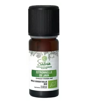 Salvia Nutrition Huile Essentielle Citronnelle de Java Bio 10 ml