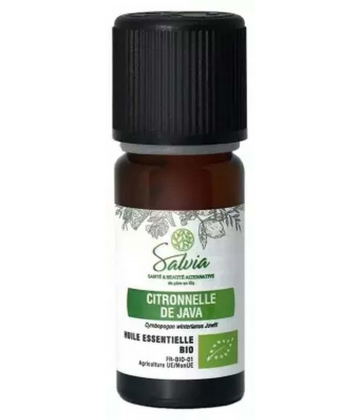 Salvia Nutrition Huile Essentielle Citronnelle de Java Bio 10 ml