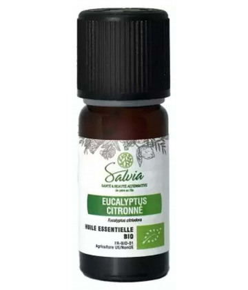 Salvia Nutrition Huile Essentielle Eucalyptus Citronné Bio 10 ml
