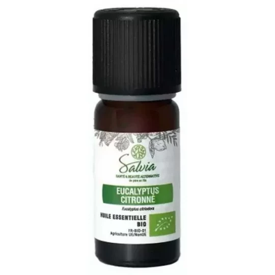Salvia Nutrition Huile Essentielle Eucalyptus Citronné Bio 10 ml