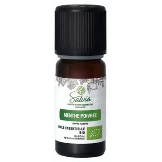 Salvia Nutrition Huile Essentielle Menthe Poivrée Bio 10 ml