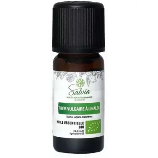 Salvia Nutrition Huile Essentielle Thym Vulgaire à Linalol Bio 10 ml