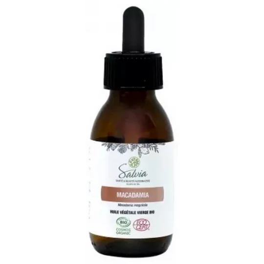 Salvia Nutrition Huile Végétale Vierge Macadamia Bio 100 ml