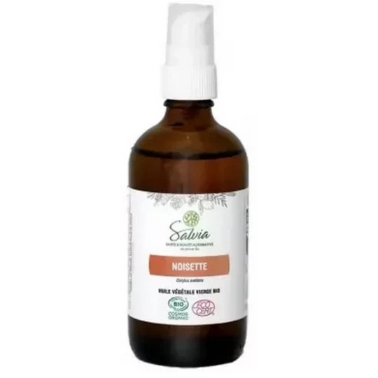 Salvia Nutrition Huile Végétale Vierge Noisette Bio 100 ml