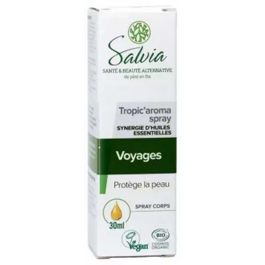 Salvia Nutrition Tropic-Aroma Spray Corps Voyages Bio 30 ml