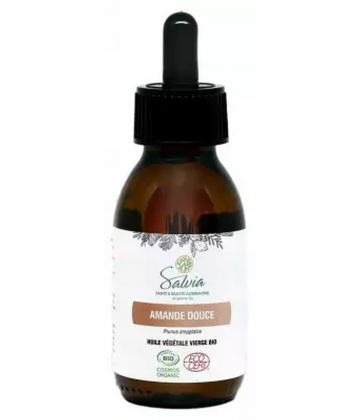 Salvia Nutrition Huile Végétale Vierge Amande Douce Bio 100 ml