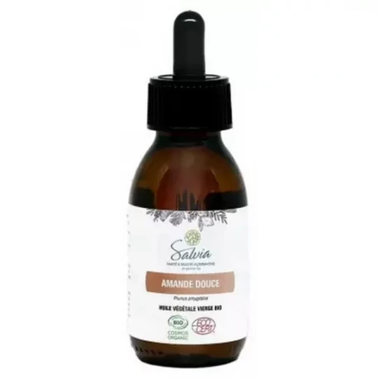 Salvia Nutrition Huile Végétale Vierge Amande Douce Bio 100 ml