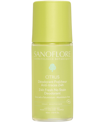 Sanoflore Déodorant Fraîcheur 24h Citrus Roll-On Bio 50 ml
