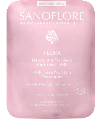 Sanoflore Déodorant Fraîcheur 48h Flora Recharge Bio 50 ml