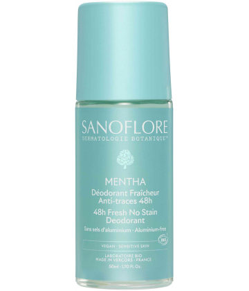 Sanoflore Déodorant Fraîcheur 48h Mentha Roll-On Bio 50 ml