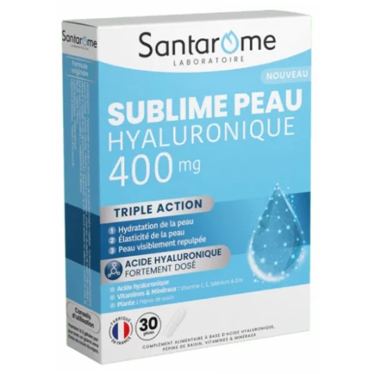 Santarome Sublime Peau Hyaluronique 400 mg Gélules x 30