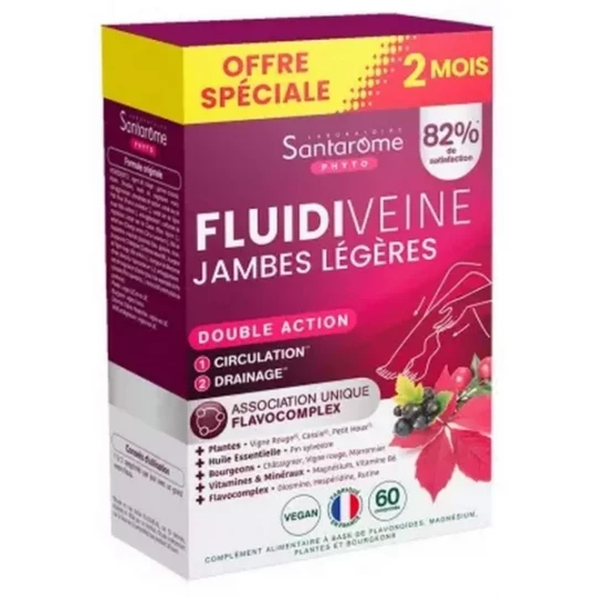 Santarome Fluidiveine Jambes Légeres Comprimés x 60