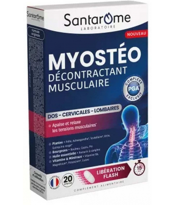 Santarome Myostéo Décontractant Musculaire Comprimés x 20