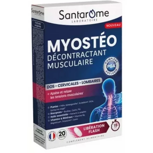 Santarome Myostéo Décontractant Musculaire Comprimés x 20