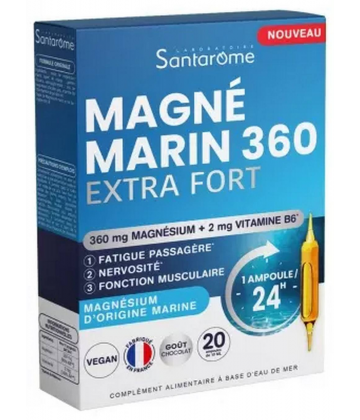 Santarome Magné Marin 360 Extra Fort Ampoules x 20