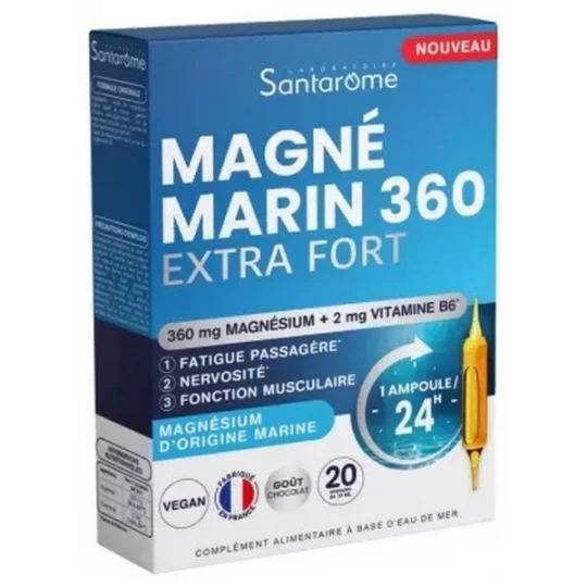 Santarome Magné Marin 360 Extra Fort Ampoules x 20