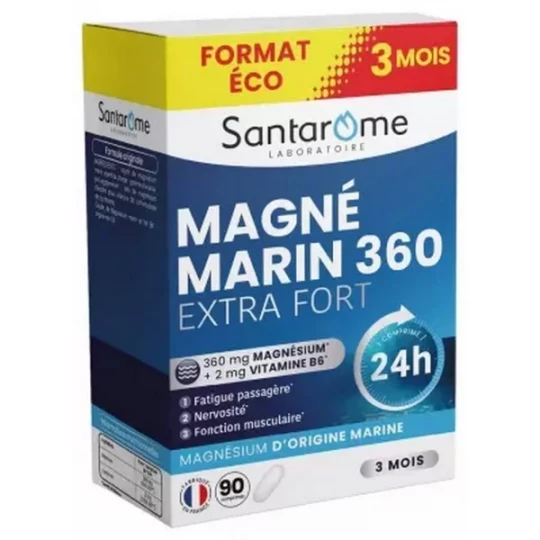 Santarome Magné Marin 360 Extra Fort Comprimés x 90