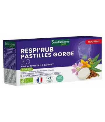 Santarome Respi-Rub Pastilles Gorge Bio Pastilles x 21
