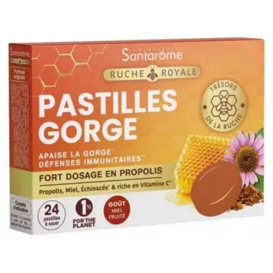 Santarome Ruche Royale Pastilles Gorge x 24
